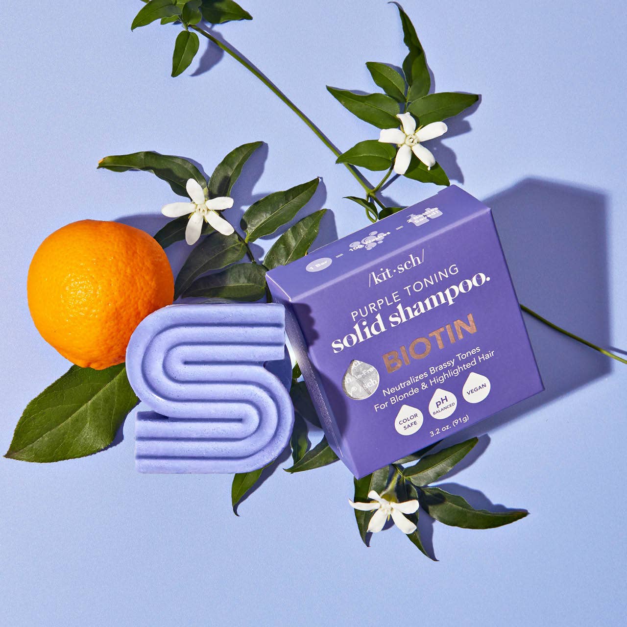 KITSCH Purple Toning Solid Shampoo Bar