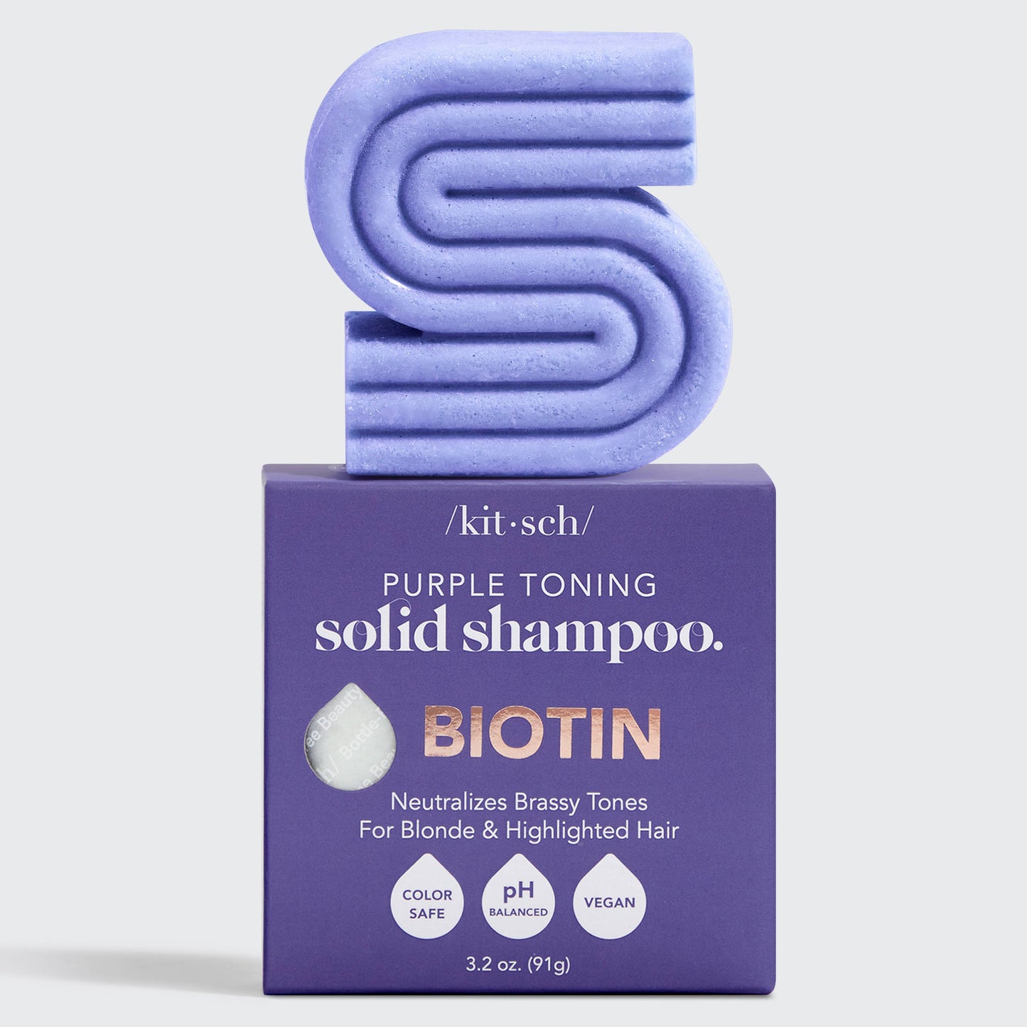 KITSCH Purple Toning Solid Shampoo Bar