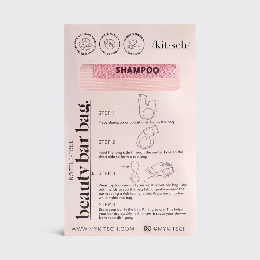 KITSCH BEAUTY BAR BAG SHAMPOO - BLUSH