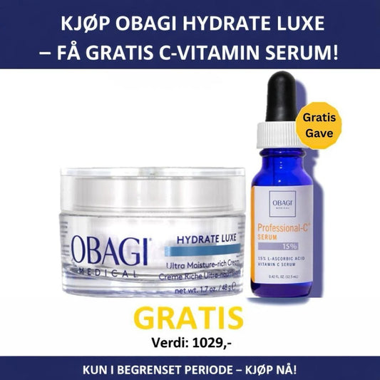 FÅ GRATIS VIT C verdi 1029kr ved kjøp av hydrate luxe