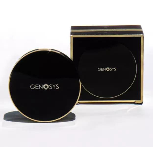 NYHET VI ELSKER! GENOSYS SKIN CARING BLEMISH BALM CUSHION IVORY + REFILL