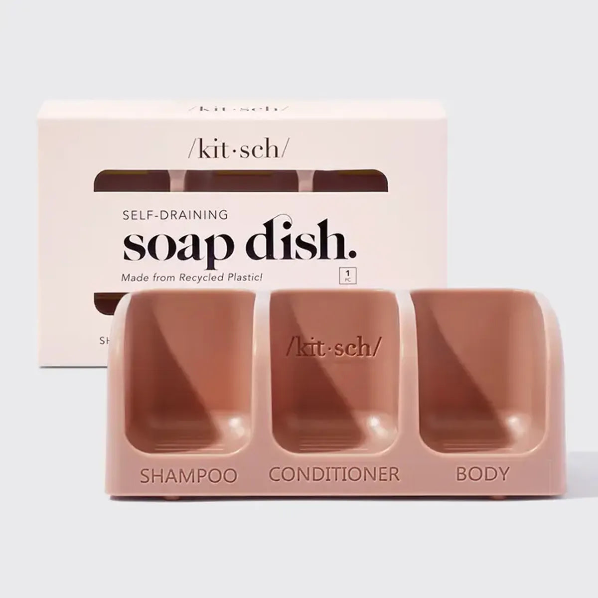 Self-Draining Soap Dish, Terracotta / Kitsch